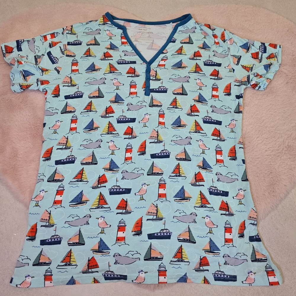 Little Sleepies Set Sail Women's Short Sleeve Top